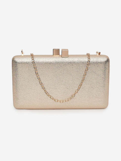 

20Dresses Gold-Toned Textured Box Clutch