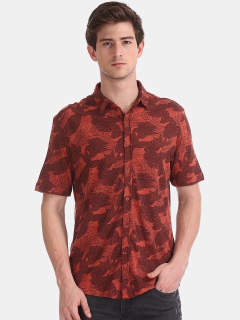

Colt Men Brown Regular Fit Printed Casual Shirt