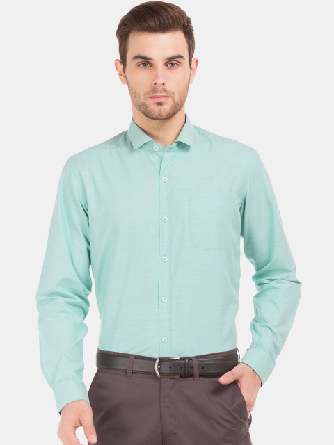

Excalibur Men Mint Green Regular Fit Solid Formal Shirt