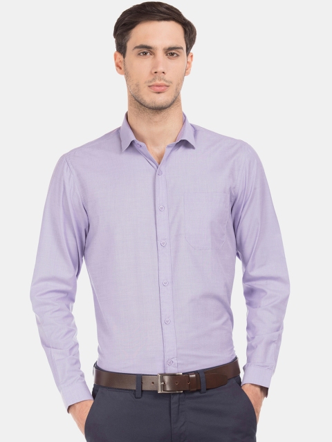 

Excalibur Men Purple Regular Fit Solid Formal Shirt