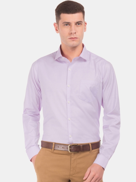 

Excalibur Men Lavender Slim Fit Solid Formal Shirt