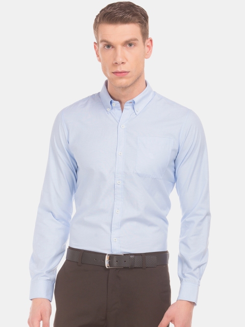 

Excalibur Men Blue Slim Fit Solid Formal Shirt