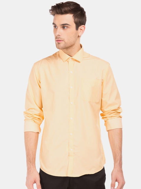 

Excalibur Men Yellow Regular Fit Solid Casual Shirt