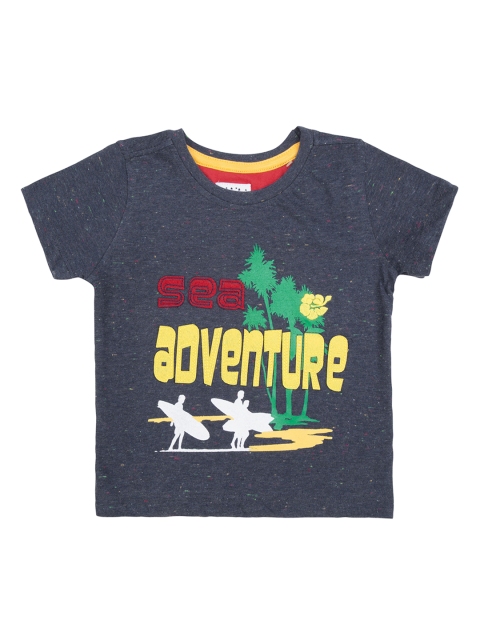 

Donuts Boys Blue Printed Round Neck T-shirt