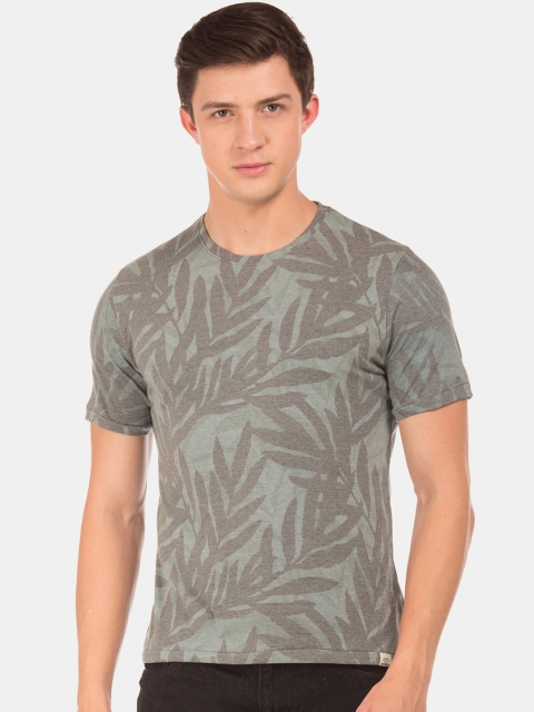 

Cherokee Men Khaki Printed Round Neck T-shirt