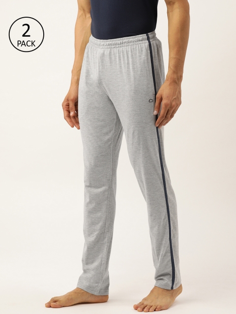 

Sweet Dreams Men Pack of 2 Grey Melange Solid Lounge Pants