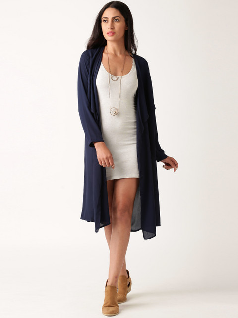 

All About You Navy Layered Shrug, Navy blue