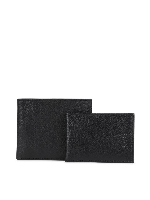 

Allen Solly Men Black Solid Leather Two Fold Wallet