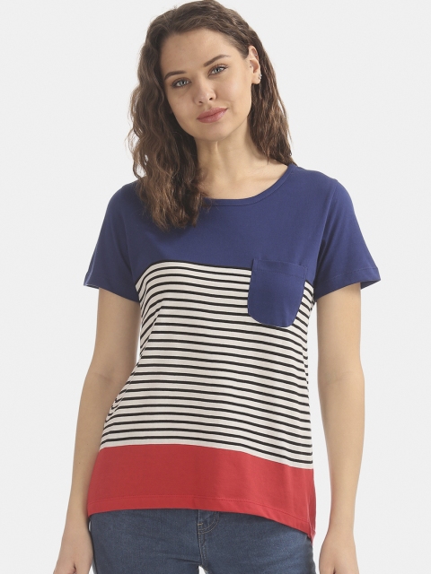 

Cherokee Women Multicoloured Colourblocked Round Neck T-shirt, Multi