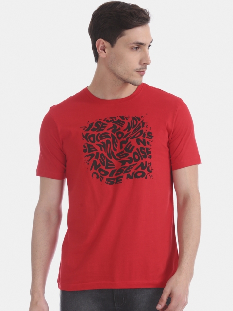 

Colt Men Red Printed Round Neck T-shirt