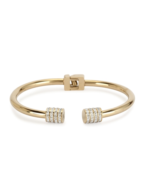 

Daniel Klein Gold-Toned Stone Studded Cuff Bracelet