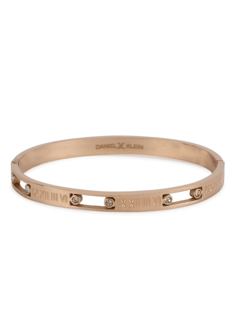 

Daniel Klein Women Rose Gold-Toned Metal Cuff Bracelet