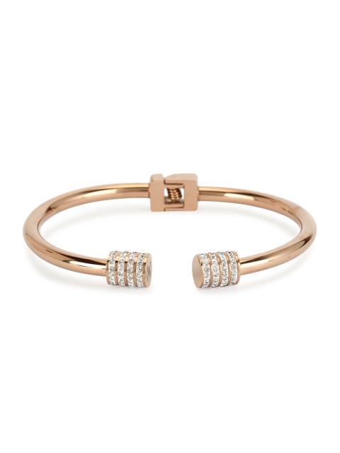 

Daniel Klein Rose Gold Stone Studded Cuff Bracelet