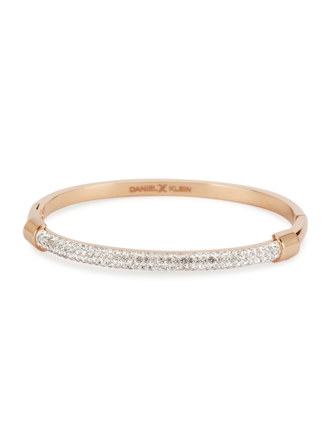 

Daniel Klein Gold-Toned Stone Studded Bangle-Style Bracelet
