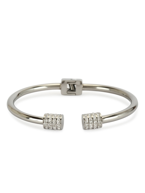 

Daniel Klein Women Silver-Toned Stainless Steel Cuff Bracelet