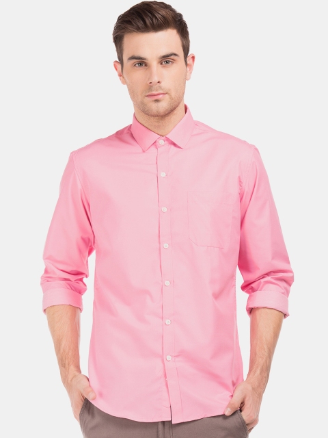 

Excalibur Men Pink Regular Fit Solid Casual Shirt