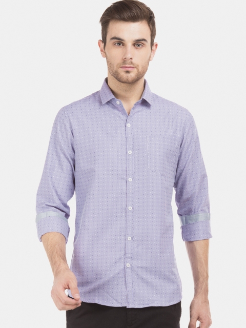 

Excalibur Men Purple Slim Fit Solid Casual Shirt