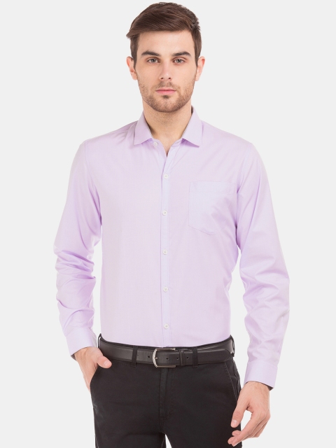 

Excalibur Men Lavender Slim Fit Self-Checked Formal Shirt