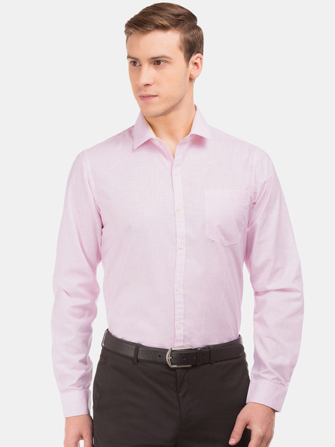 

Excalibur Men Pink Slim Fit Solid Formal Shirt