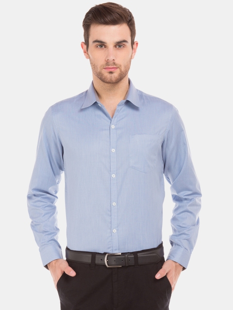 

Excalibur Men Blue Slim Fit Solid Formal Shirt