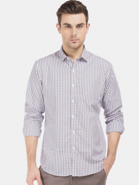 

Excalibur Men Pink & Grey Regular Fit Checked Casual Shirt