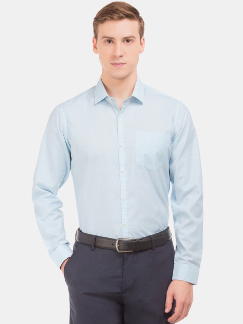 

Excalibur Men Blue Slim Fit Solid Formal Shirt