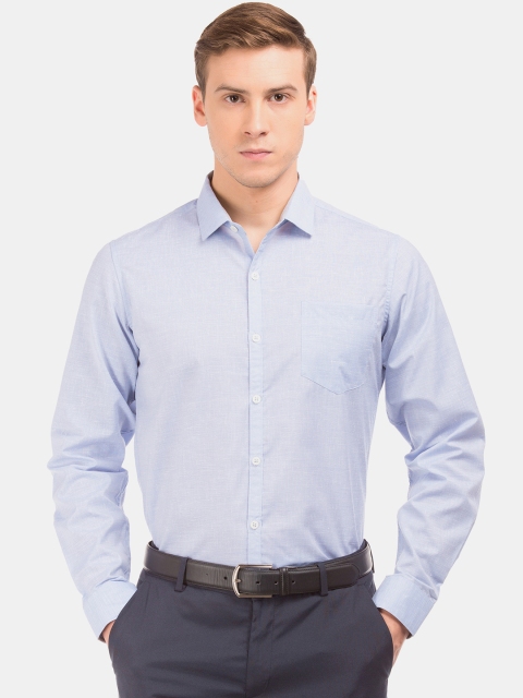 

Excalibur Men Blue Slim Fit Solid Formal Shirt