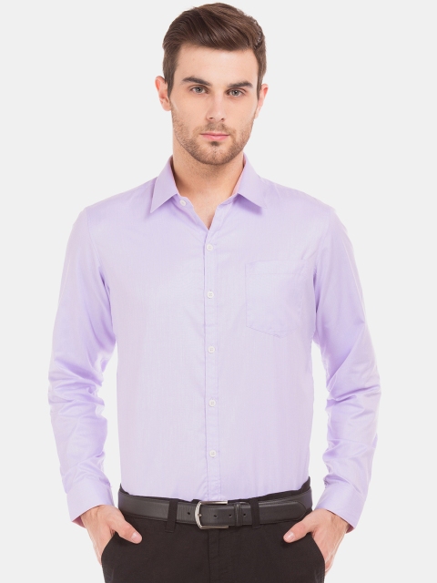 

Excalibur Men Lavender Slim Fit Solid Formal Shirt