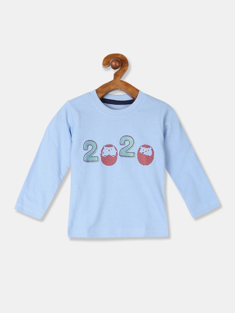 

Donuts Boys Blue Quirky Printed Round Neck T-shirt