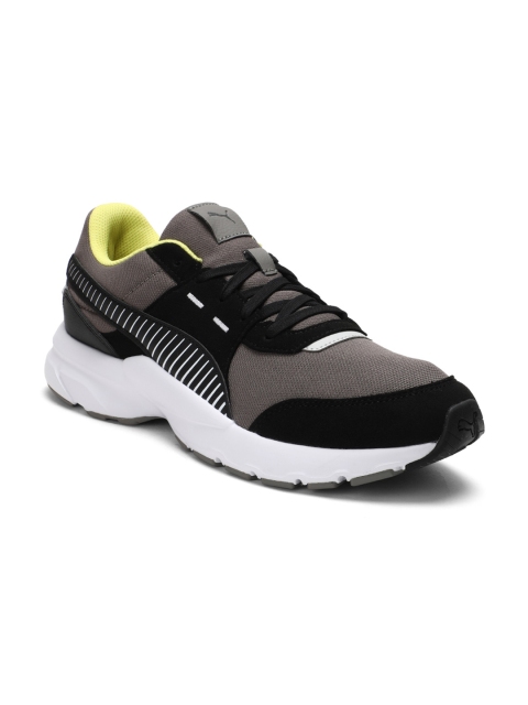 

Puma Men Charcoal Grey & Black Colourblocked Future Runner Premium Running Shoes