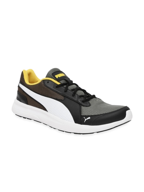 

Puma Men Charcoal Grey & White Colourblocked Echelon V2 IDP Sneakers