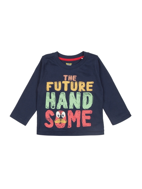

Donuts Boys Navy Blue & Red Printed Round Neck T-shirt