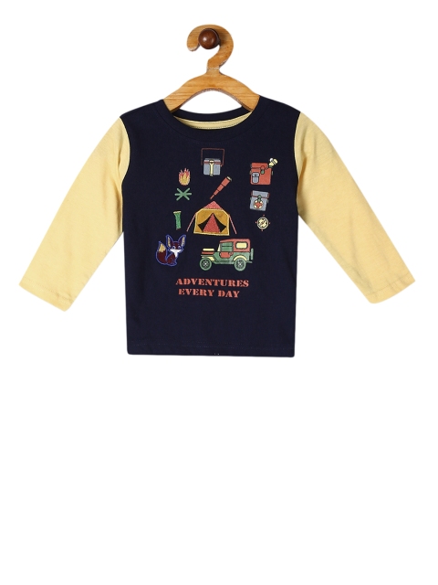 

Donuts Boys Navy Blue Printed Round Neck T-shirt