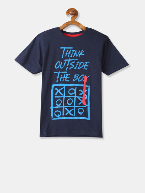 

Cherokee Boys Blue Printed Round Neck T-shirt