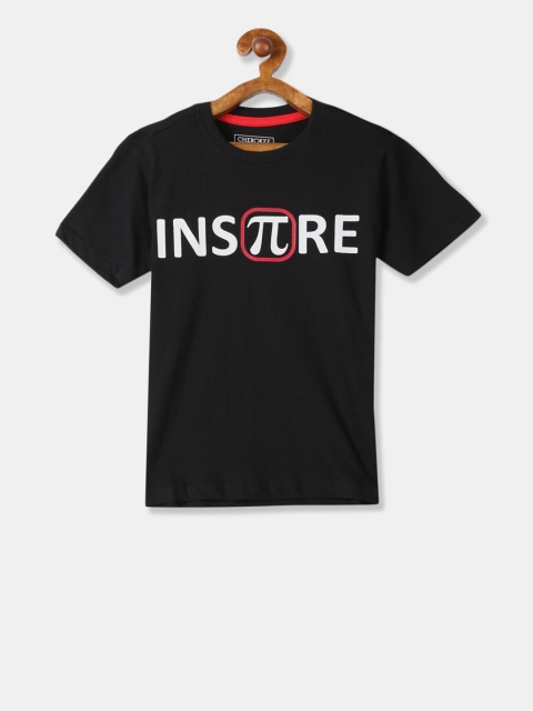 

Cherokee Boys Black Printed Round Neck T-shirt