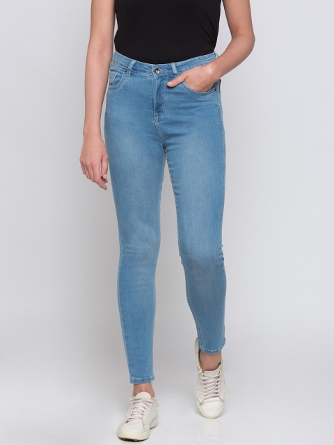 

Globus Women Blue Skinny Fit High-Rise Clean Look Jeans