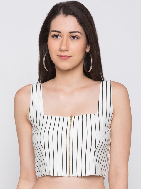 

Globus Women White Striped Top