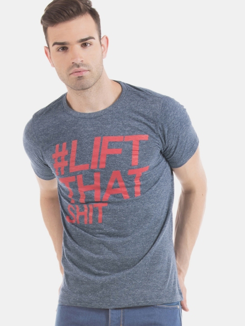 

Colt Men Blue & Red Printed Round Neck T-shirt