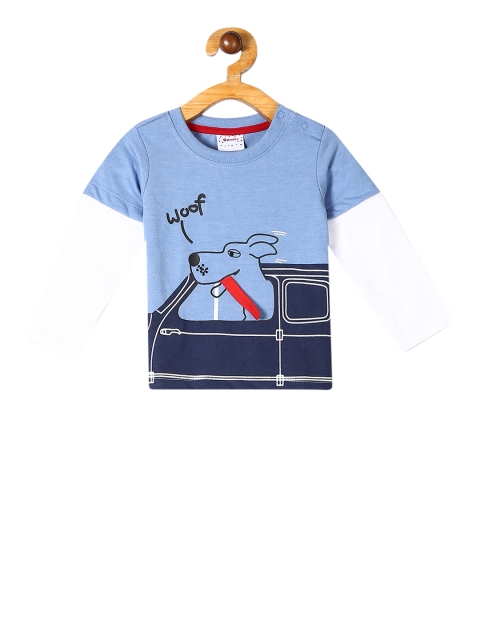 

Donuts Boys Blue Printed Round Neck T-shirt