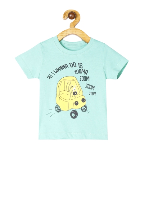 

Donuts Boys Aqua Blue Printed Round Neck T-shirt