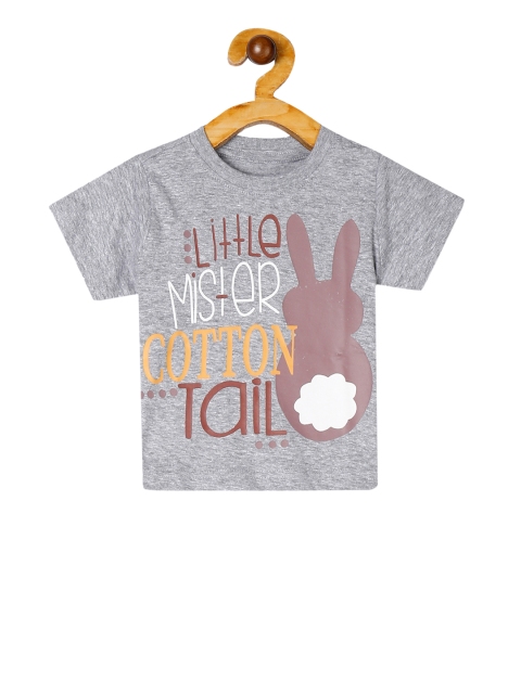 

Donuts Boys Grey Printed Round Neck T-shirt