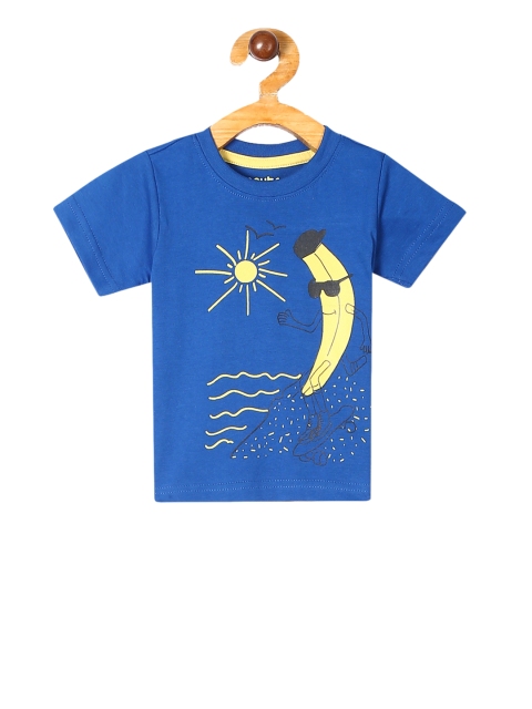 

Donuts Boys Blue Printed Round Neck T-shirt
