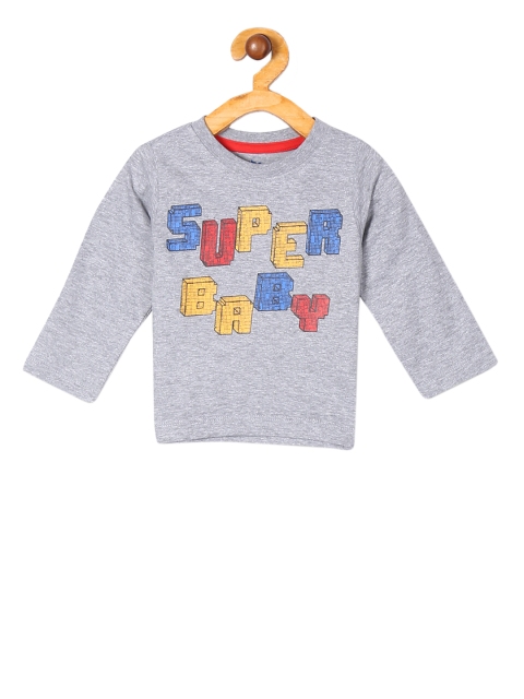 

Donuts Boys Grey Printed Round Neck T-shirt
