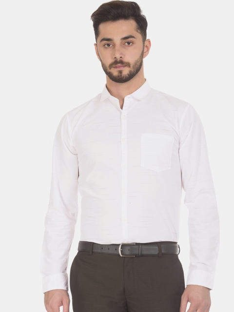 

Ruggers Men White Regular Fit Printed Formal Shirt