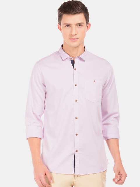 

Ruggers Men Lavender Regular Fit Solid Casual Shirt