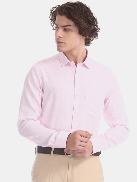 

Excalibur Men Pink Slim Fit Solid Formal Shirt