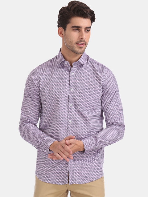 

Excalibur Men Purple Slim Fit Checked Casual Shirt