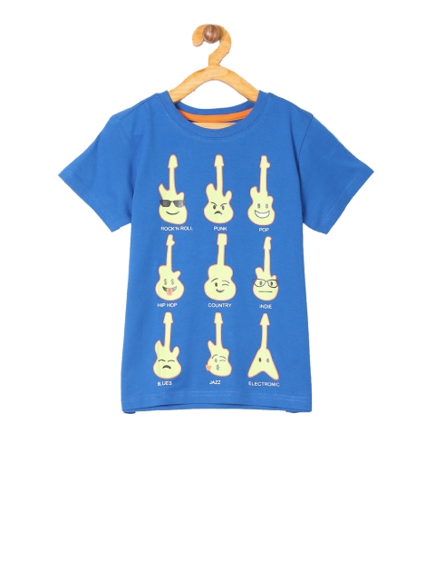 

Cherokee Boys Blue Printed Round Neck T-shirt