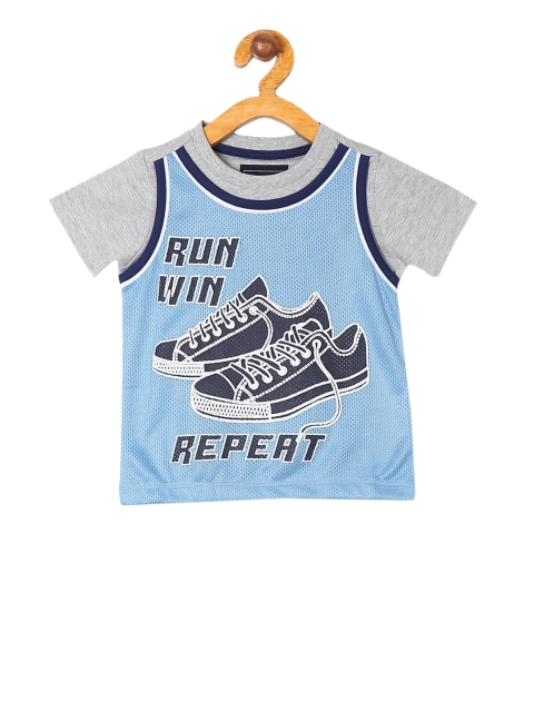 

Cherokee Boys Blue Printed Round Neck T-shirt