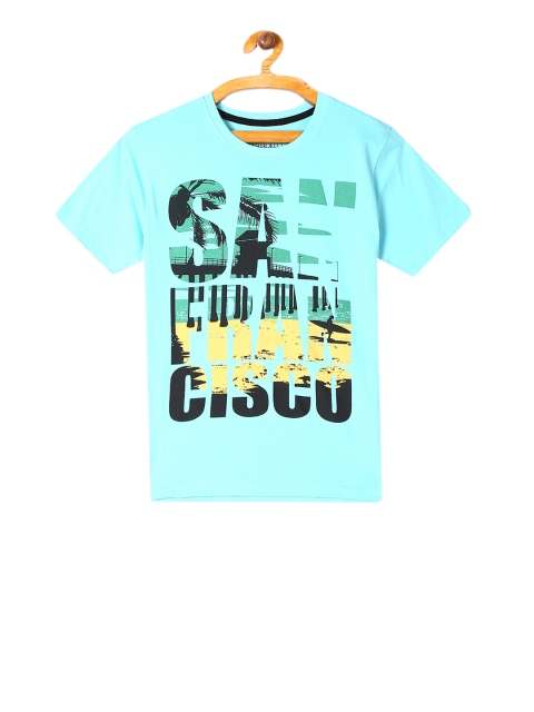 

Cherokee Boys Blue Printed Round Neck T-shirt